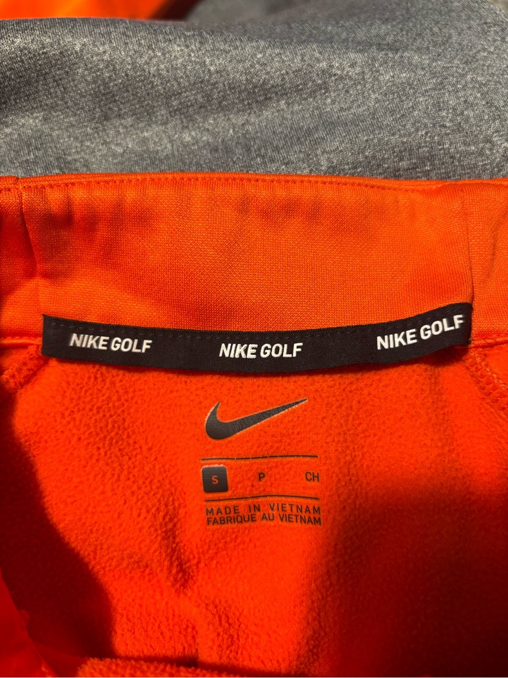 Nike Oklahoma State University Orange and Gray Quarter-Zip Pullover Size Small - Picture 2 of 5